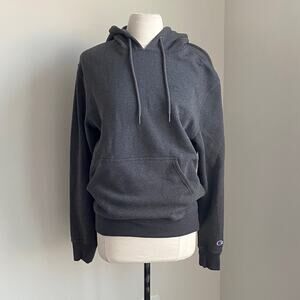Champion Fleece Hoodie Mens Sz Small Charcoal Pullover